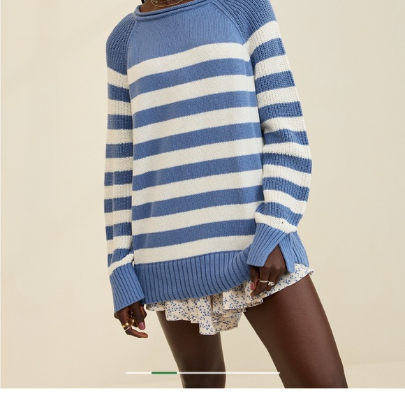 aerie Sweaters - 💕NWT! Aerie Blue and Cream Striped Sweater